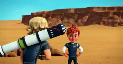 Okay, tough guy. We better find shelter, - Spy Kids: Mission Critical