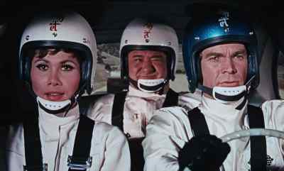 Okay to uncurl my toes now?
We past everybody? - The Love Bug