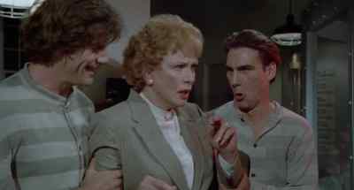 Okay, warden, into
the gas chamber. - Pandemonium