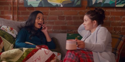 - Okay, well, I'll
be there tomorrow, - Christmas with a Kiss