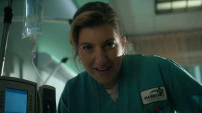 Okay, well, let's make sure
this IV doesn't come out again. - Evil