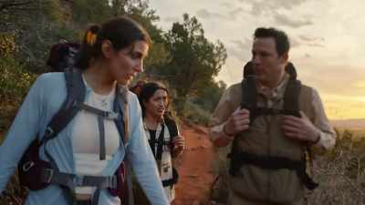 -Okay. We're basically here,
just right up this rock. - Kidnapping in the Grand Canyon