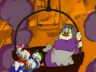 Okay, we've got a compass,
a half-empty canteen, - DuckTales