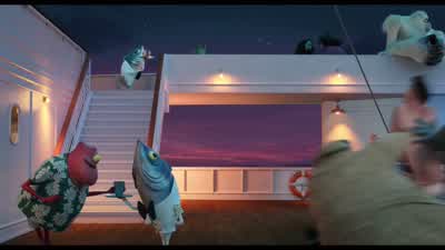 Okay what is going onYou guys are acting weirder than normal and your normal is pretty weird - Hotel Transylvania 3: Summer Vacation