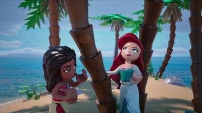 Okay. What's this tree hiding? - LEGO Disney Princess: The Castle Quest