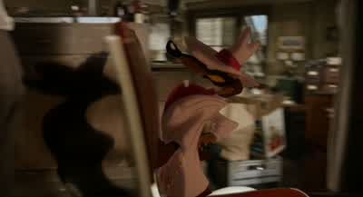 Okay wise guy Where's the rabbitI haven't seen himWhat's in there My lingerieSheesh Valiant - Who Framed Roger Rabbit