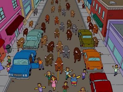 Ol' Gil's back on track. - The Simpsons