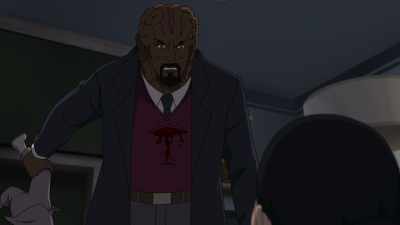 - [Oliver wailing]
- I'm going to make
your son hurt. - Invincible