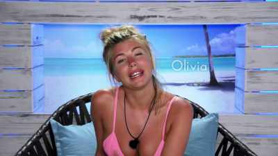OLIVIA: And I think he did,
sort of, put it on me - Love Island