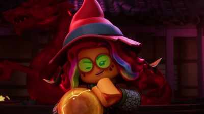 -[ominous music]
-[gate crumbles] - LEGO Ninjago: Dragons Rising