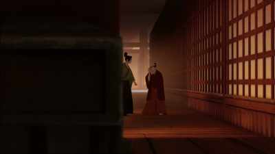 [ominous music playing] - BLUE EYE SAMURAI