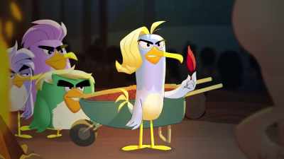 [ominous music] - Angry Birds: Summer Madness