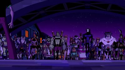 [ OMNITRIX BEEPS ]
>> NEW LIFE-FORM DNA ANALYZED. - Ben 10: Omniverse