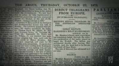 On 23 October 1873,
Melbourne's Argus newspaper reported, - Aussie Inventions That Changed The World
