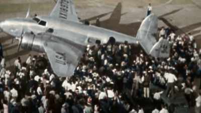 ON BOARD AT FLOYD BENNETT FIELD
IN NEW YORK, - America in Color