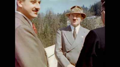 On this day, he finally
agrees to marry Eva Braun - The Hitler Home Movies