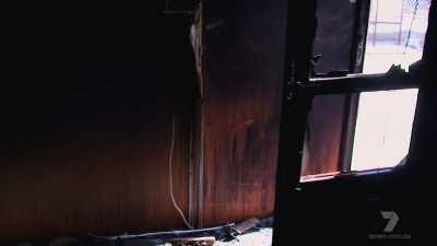 On entry, that hallway
was extensively burnt. - The Real Manhunter