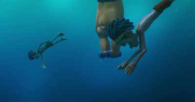 - On your marks, - Dolphin Boy