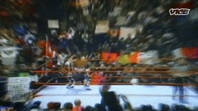 On November 9, 1997,
Hart and Michaels battle it out - The Nine Lives of Vince McMahon