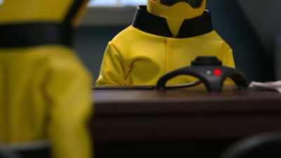 [on phone] Hey, everyone. - Marvel's M.O.D.O.K.