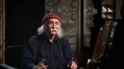On-stage,
in front of an audience. - David Crosby: Remember My Name