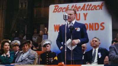 ON STAGE IS JAMES CAGNEY, - The Pacific War in Color