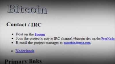 On the Bitcoin website, - Money Electric: The Bitcoin Mystery