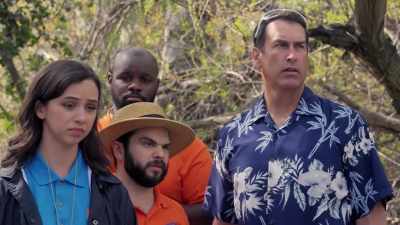 -On the bright side, though, - Rob Riggle's Ski Master Academy