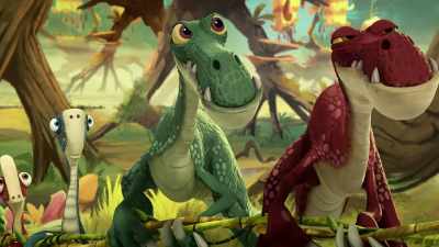 On the count of three. One... two... - Gigantosaurus