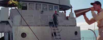 On the endboat, watch it! - Mister Roberts