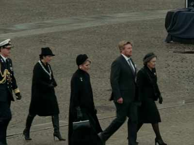 On the last day,
Queen Wilhelmina appeared - Occupied City