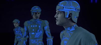 On the other side of the screen - Tron