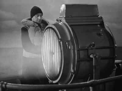 On the Searchlight.
Emergency pennant. Dog. King. - Action in the North Atlantic