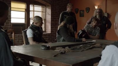 On the table. - Sons of Anarchy