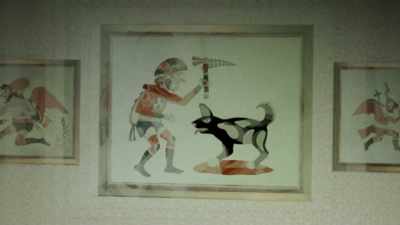 On the wall, I had paintings
which I painted, - The Way of the Psychonaut