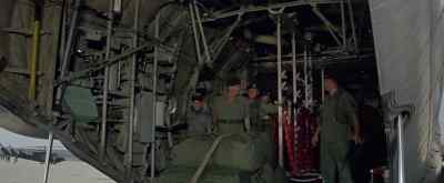 On the way out,
everybody grab his gear. - The Green Berets