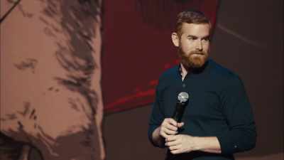 On their feet. - Andrew Santino: Home Field Advantage