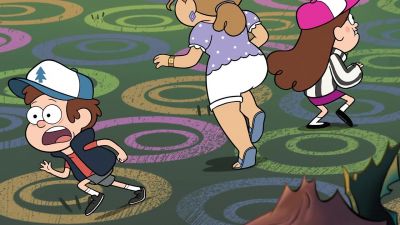 On three, we split. - Gravity Falls