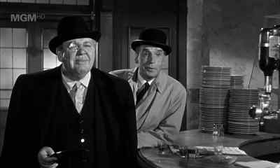 On that train, I should think. Doesn't want
her other cheek slashed. Can't blame her. - Witness for the Prosecution
