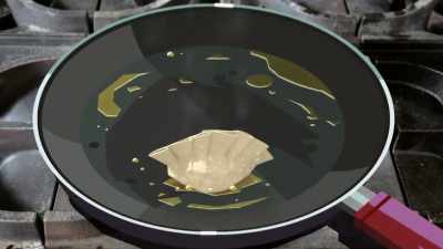 Once chilled,
sear them to a golden brown on one side, - City of Ghosts