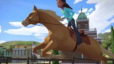 Once you commit to a jump, - Spirit: Riding Free