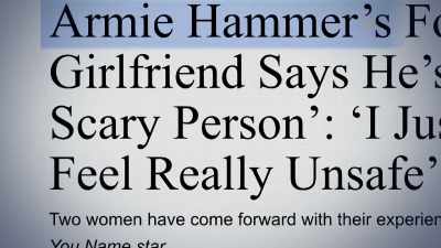 Once Courtney came forward,
other women started coming forward. - House of Hammer