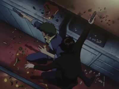 Once you cross this line, you can
never go back to the syndicate. - Cowboy Bebop
