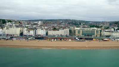 Once empty beaches fill with tourists, - Europe From Above