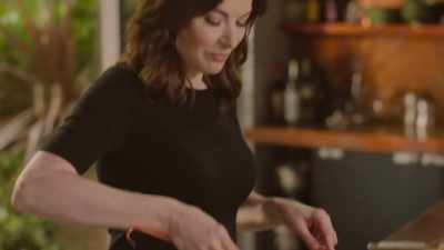 Once everything's combined, I dollop the
mixture into a lined 20cm springform tin. - Nigella: At My Table