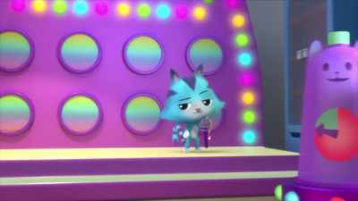 Once you find it,
hit the button on top of this buzzer - Gabby's Dollhouse