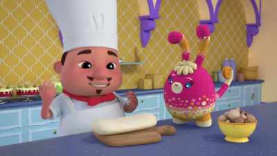 Once we get my magnificent
mushroom pizza prepared, - Abby Hatcher