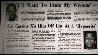 Once Malcolm is labeled
a hypocrite... - Blood Brothers: Malcolm X and Muhammad Ali