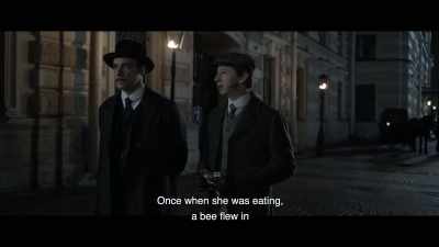 Once when she was eating,
a bee flew in - The Ninth