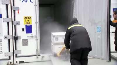 Once thawed, the vaccine
can be refrigerated - The Vaccine: Conquering COVID